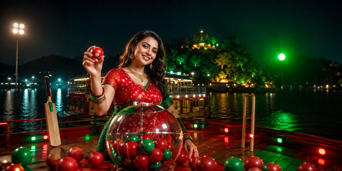রাঙামাটিতে লাল-সবুজ পতাকার সামনে ক্রিকেট বেটিং করছেন একজন ব্যবহারকারী