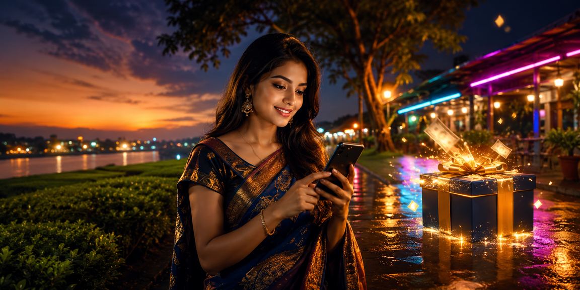 রংপুরের চা বাগানে মোবাইলে ক্যাসিনো খেলছেন একজন ব্যবহারকারী